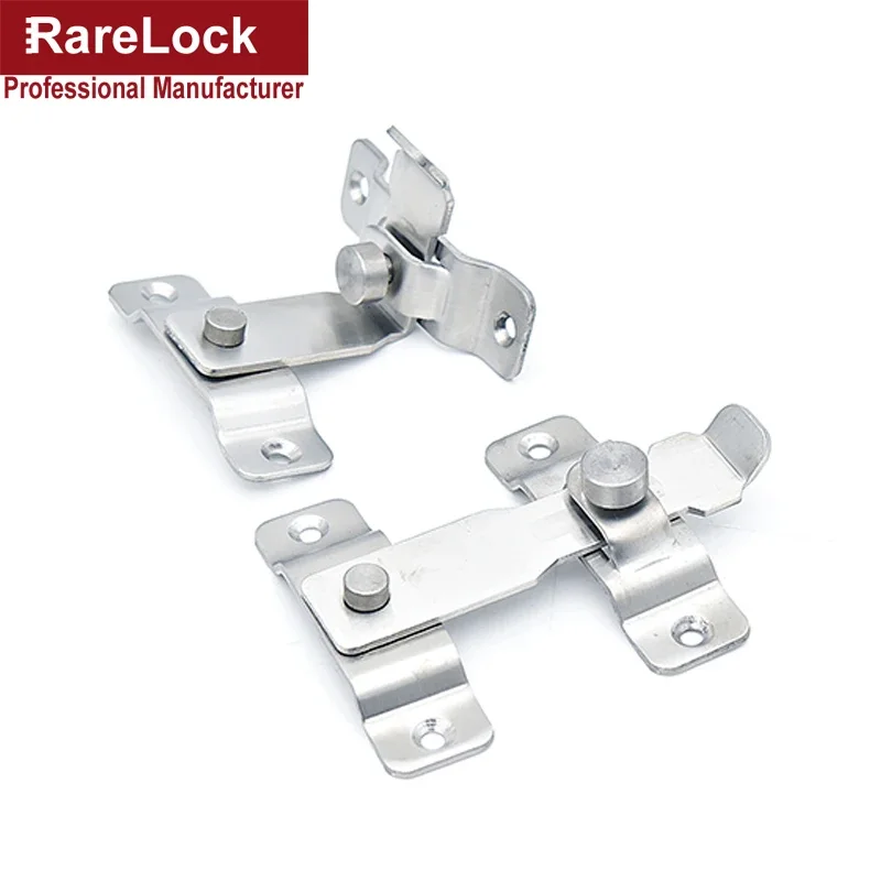 Stainless Door Latch Hasp Lock Dead Bolts for Sliding Door Window Bathroom Garden Gate Cabinet Air Box Rarelock MS327 I