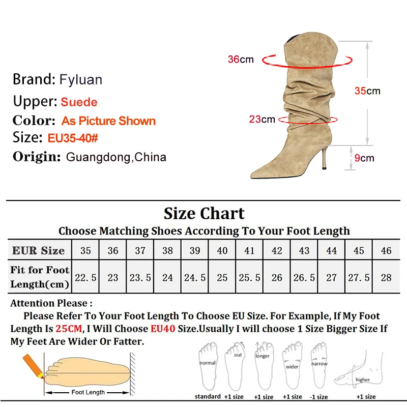 2025 الخريف الشتاء الكاكي الجلد المدبوغ مطوي المرأة فارس الأحذية رقيقة عالية الكعب 9 سنتيمتر أشار تو السيدات حذاء برقبة للركبة مكدسة الأحذية #5