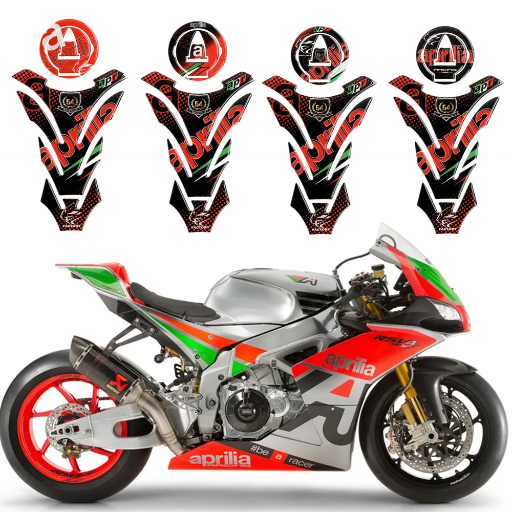 For Aprilia RS4 RS V4 Tuono 50 125 150 750 1100 GPR APR Motorcycle Fuel Tank Pad Sticker Epoxy Gas Cover Decal Accessories