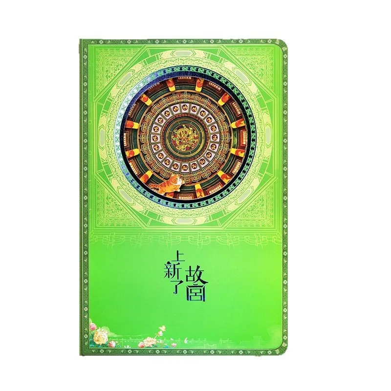 Nova chegada cidade proibida palácio gatos quatro estações temático requintado escultura em papel caderno com charme imperial