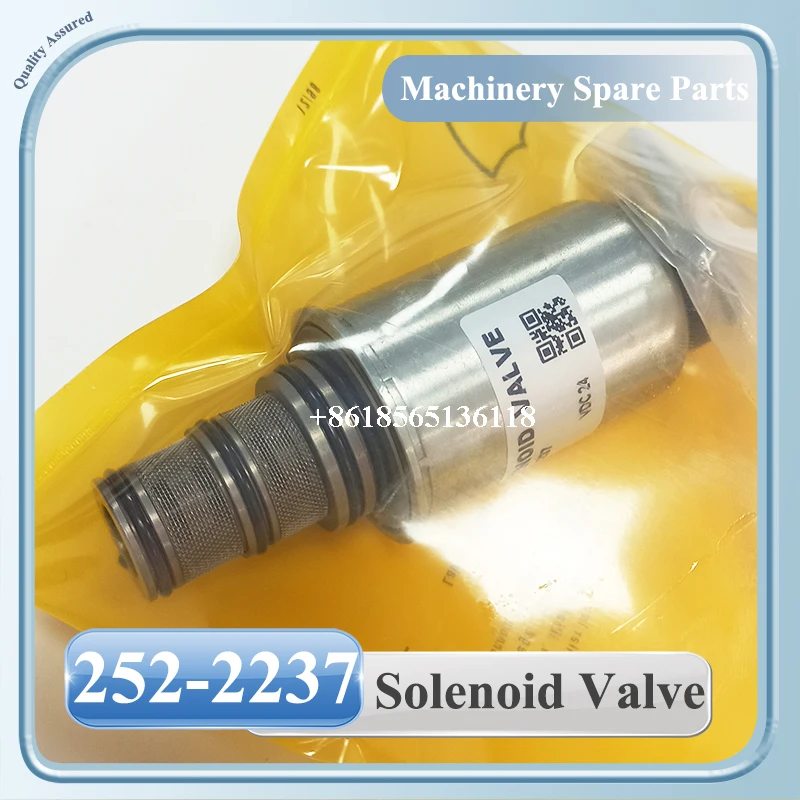 

252-2237 Hydraulic Solenoid Valve 24V 2522237 for 12M 14M 16M 24M 953D 963D D6K 120M 140M Wheel Loaders 930D