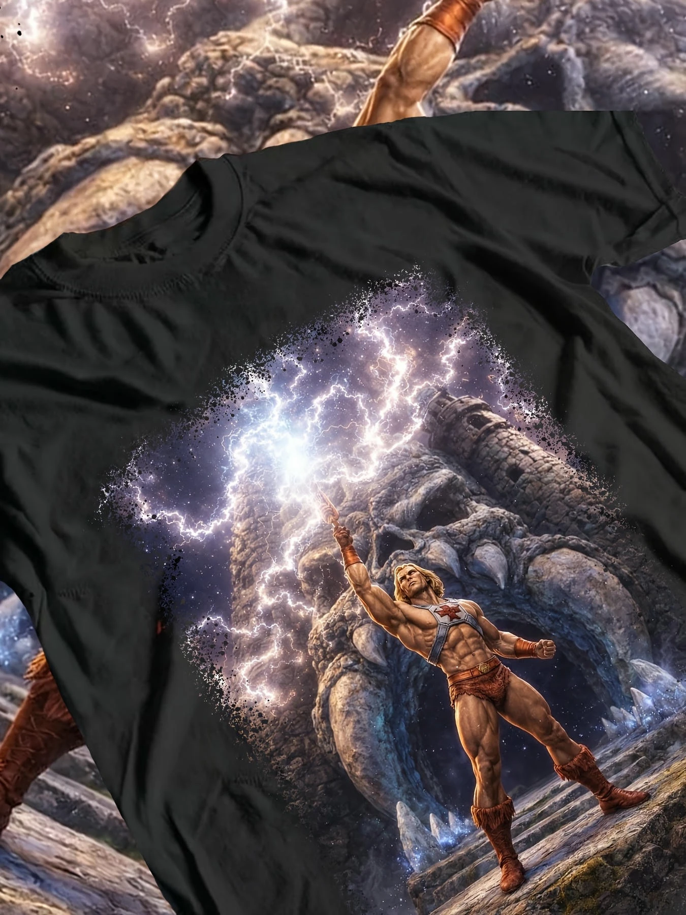 Men's Casual Printed Short-Sleeved T-Shirt with Exquisite Details, Perfect for Outdoor Travel, Photo Shoots, and as a Keepsake for Holidays