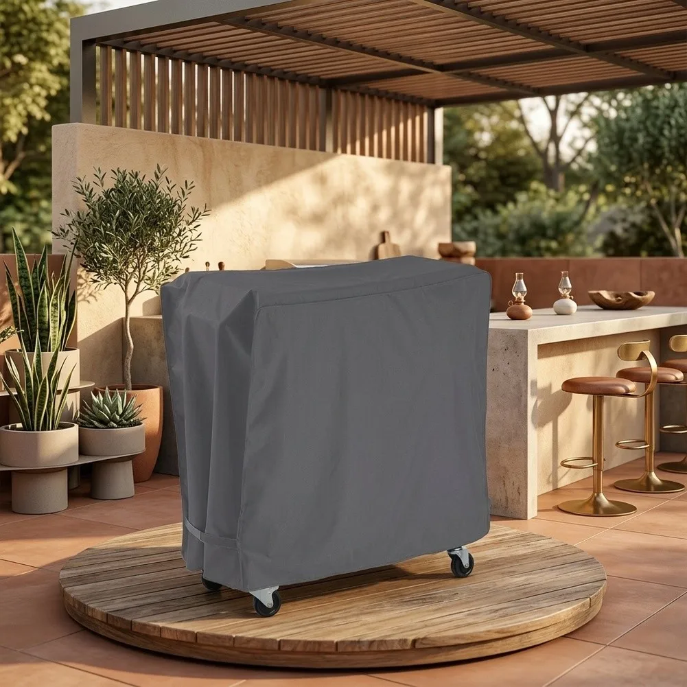 2026 Universal= Fit Cooler Cart Cover For 80 Quart Wheeled Coolers, Heavy-Duty Waterproof UV Shield Outdoor Storage Bag