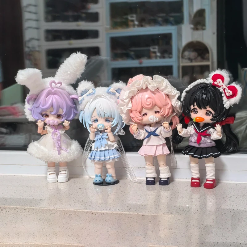 

Подлинная серия Come4free Milk Cake Dream Puff 1/12 Bjd, слепая коробка, милая подвижная коллекция кукол, украшение для рабочего стола, модная подарочная игрушка