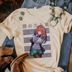 the Quintessential Quintuplets tshirt women streetwear anime top girl 2000s comic designer clothing