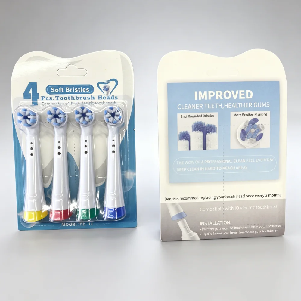 4/8er-Pack Ersatzbürstenköpfe für Oral B IO Serie Elektrische Zahnbürste Weiche Borsten Ersatzteile für Körperpflegegeräte – Detail 9