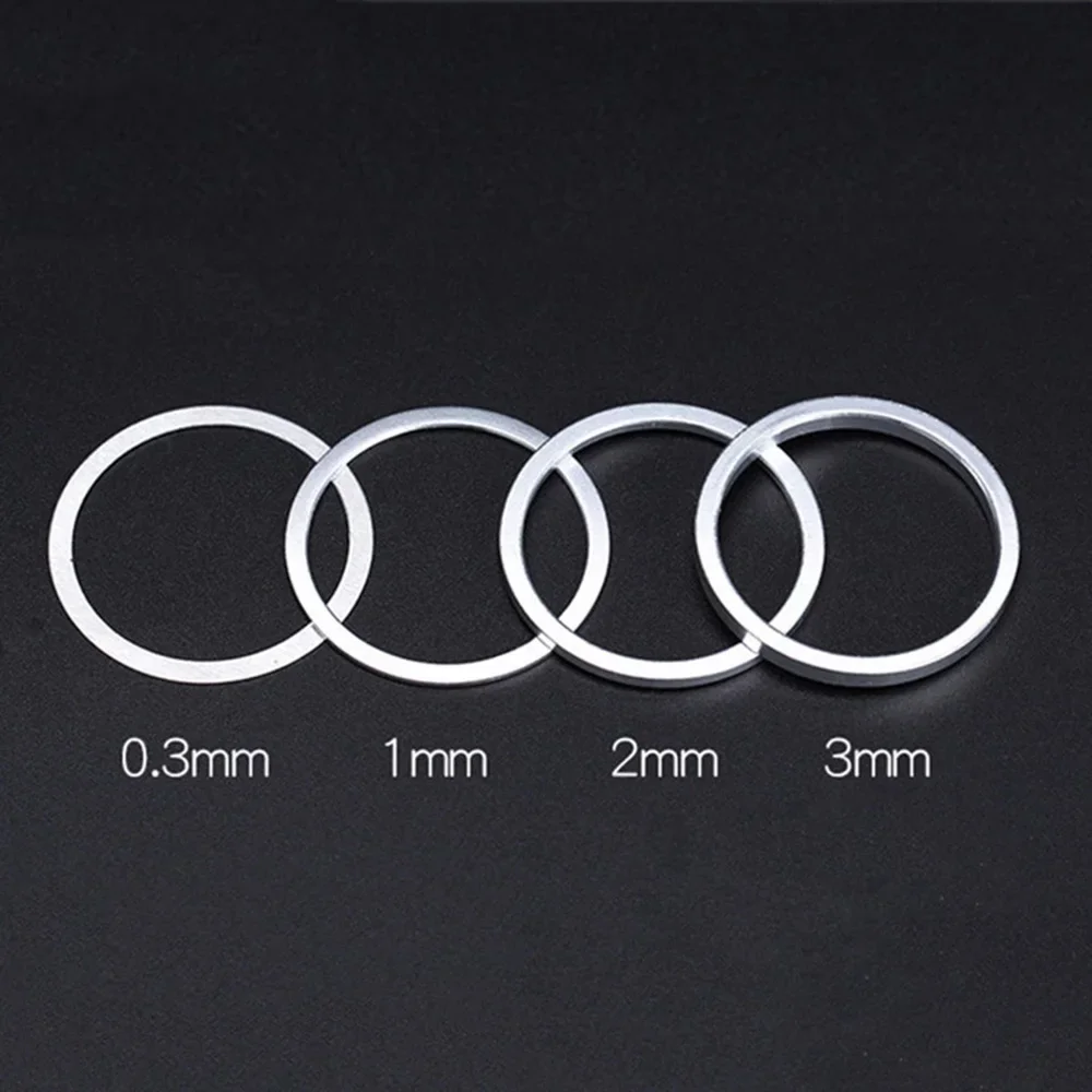 Aluminum Alloy 6pcs Bike Headset Ring Fine Tuning Bike Front Fork Bicycle Headset Spacer Spacing Pad Adjusting Washer Gasket view 5