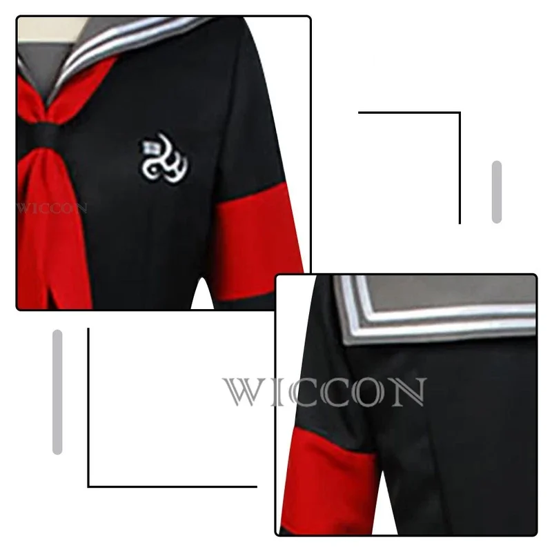 Danganronpa V3 disfraz de Peko pekoyama para mujer, uniforme de cosplay, chaqueta, falda, calcetines de corbata, Anime, novedad