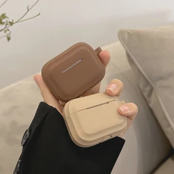 For Apple Airpods Pro 3 Fashion Chocolate Khaki  Case Silicone Earphone Cover For Airpods 3 3rd Generation air pod 2 1 Case