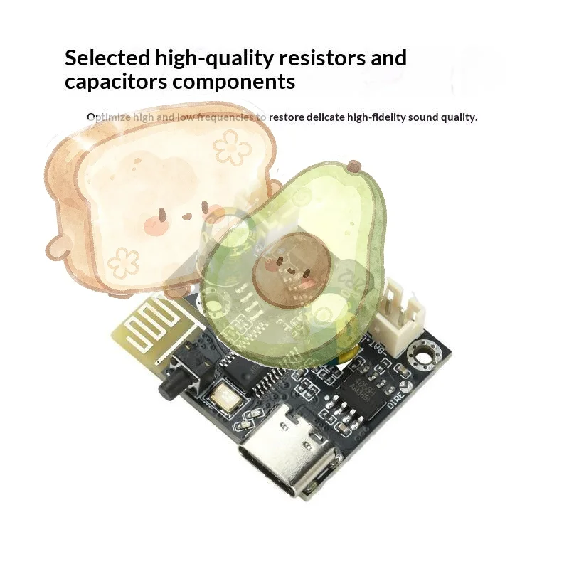 Audio Amplifier Module Bluetooth 5.4 5V USB Input 6.2W Class D Mono Amp Board for DIY Speaker Modification