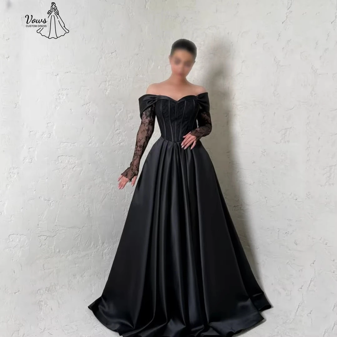 

Vows the Most Luxurious Dresses for Weddings Satin Evening Gowns Luxury Dress Custom Made Wedding Party Dress Line A Ballgown