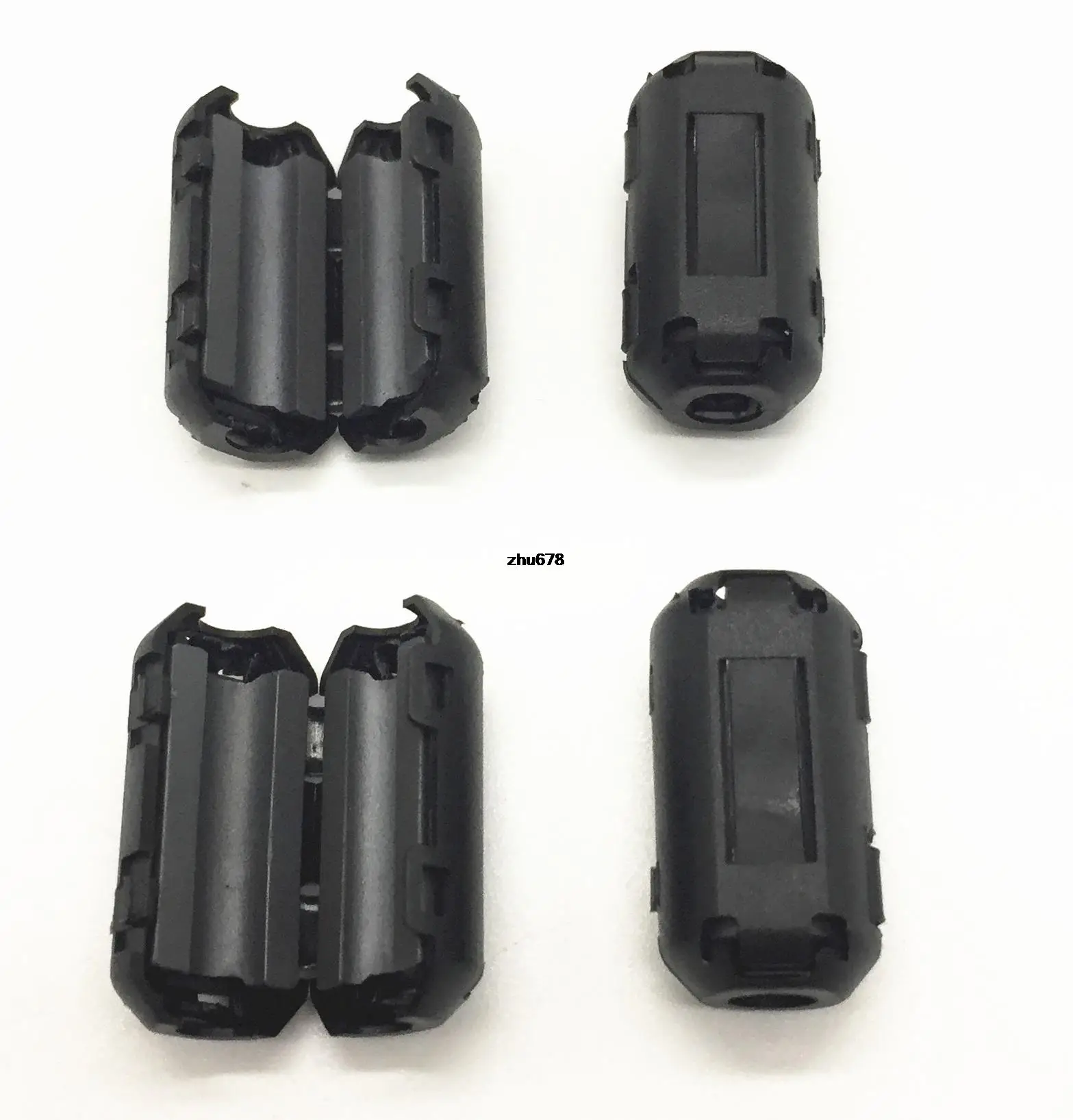 10 Pcs Anti-interference Magnetic Ring Snap-On Housing Outer Diameter: 12mm Inner Diameter: 5mm Height: 25mm