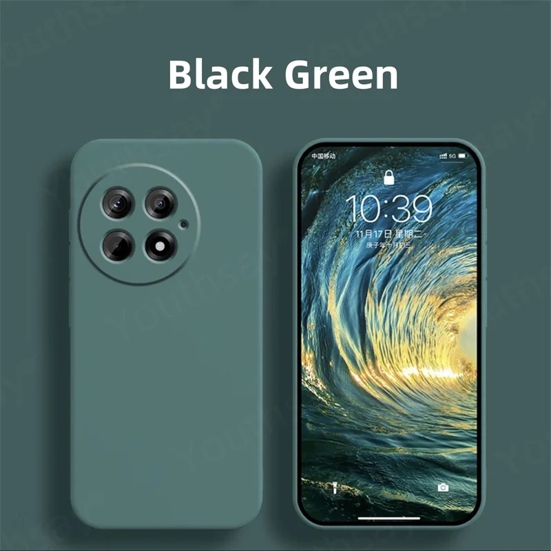 Para Oneplus 13 Funda de silicona líquida Oneplus 13 Fundas Coque suave TPU Protector de cámara funda de teléfono Oneplus 13 12 12R 11