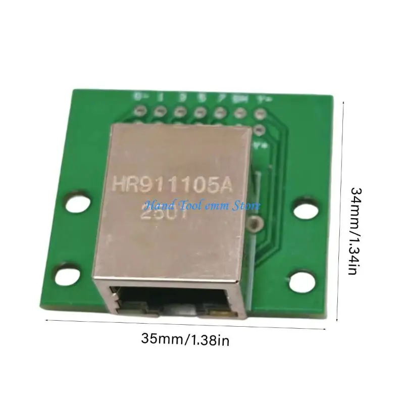 H37F Ethernet RJ45 Port Adapter Break out Board For 8Pin Networking Connection