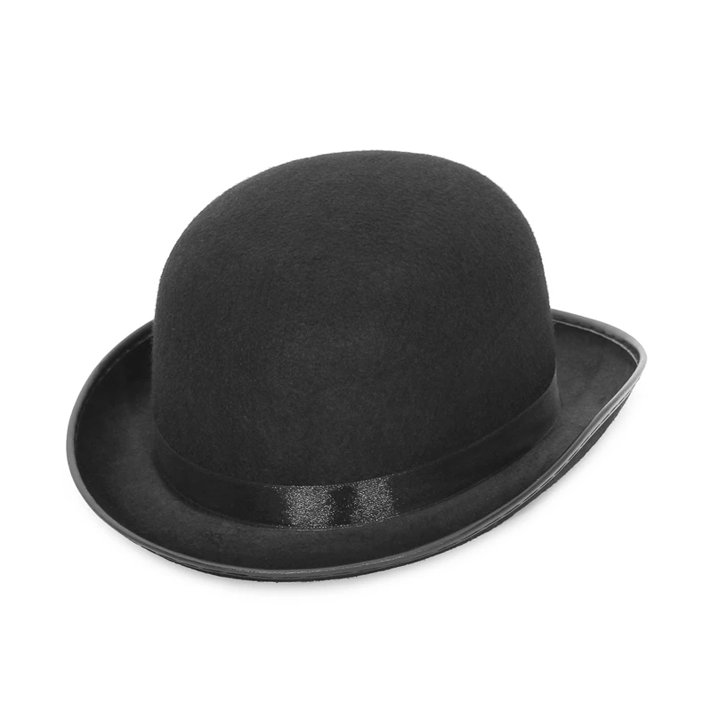 Halloween Men Women Magician Hats Cap Gentleman Jazz Hat Top Hat Black Red Party Bowler Hat