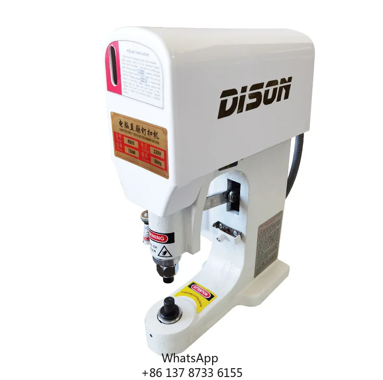 DS-8808 Automatic Eyelet Button Hole Punching Machine Pneumatic Shoe Eyelet Sewing Attaching Machine