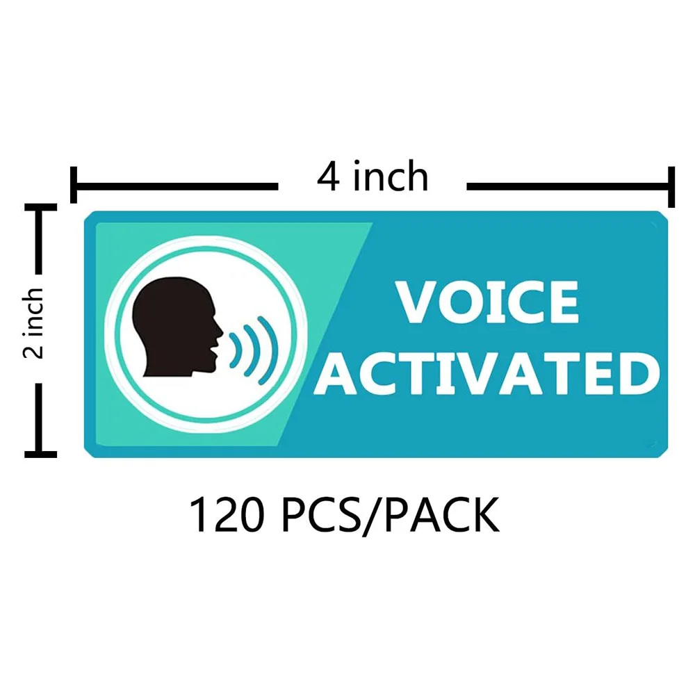 120 Pcs Voice Clap Motion Activated Stickers Prank Stickers Funny Joke Labels 2*4 Inch