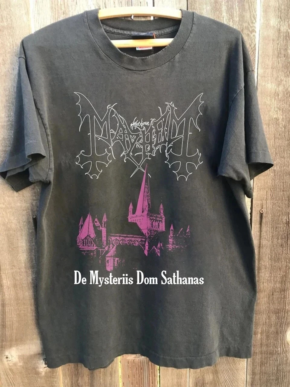 Summer Women's Retro Mayhem Band T-shirt Cotton Streetwear Oversized Loose Casual Short Sleeve Suitable for All Seasons
