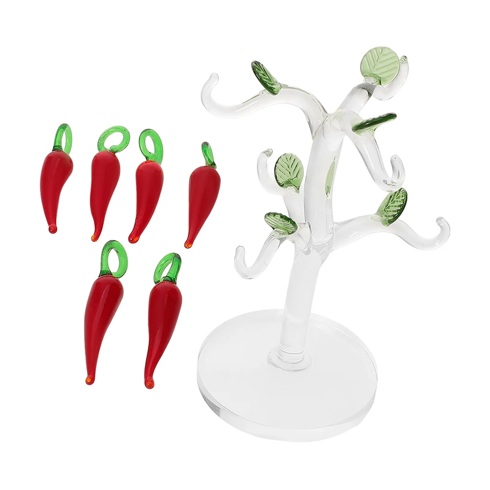 

Декоративные мини-деревья в виде перца чили, украшения для дома, искусственные, имитация, для рукоделия