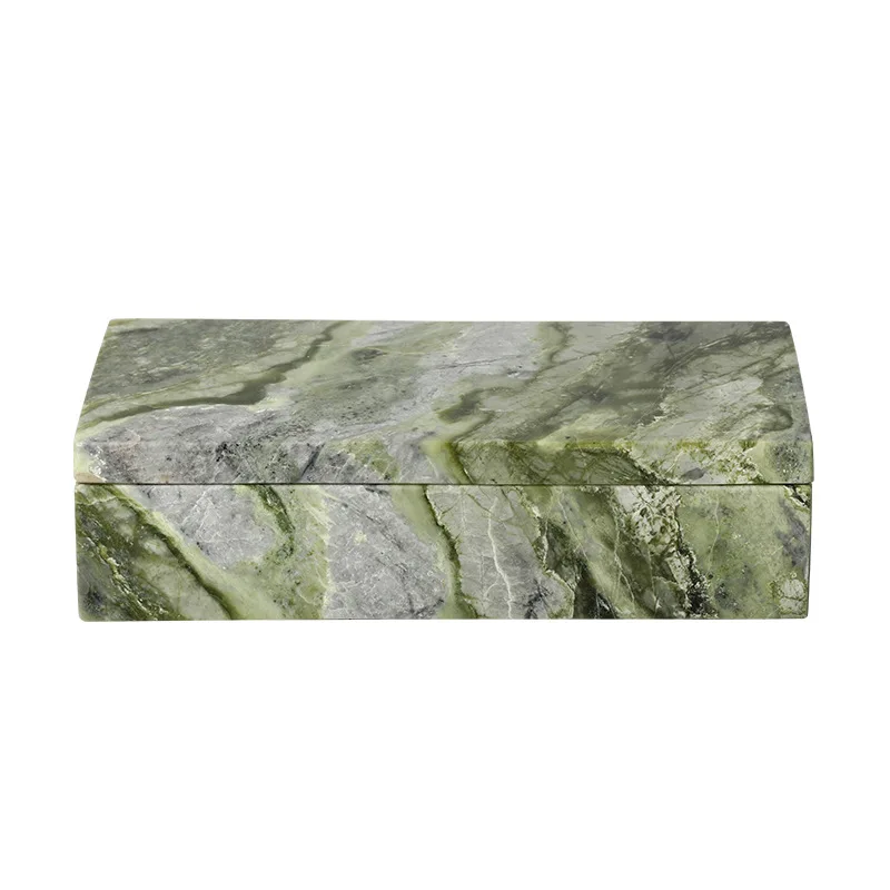 

Modern pastoral creative marble jewelry box office showroom decorative cabinet desktop high-end home ornament