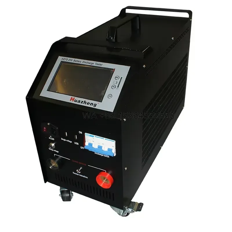 Wmwmnu for Huazheng HZFD-200 Battery Discharge Tester 24V-220V 0-30A Adjustable for Nicd Lead Acid Li-ion Batteries Forced