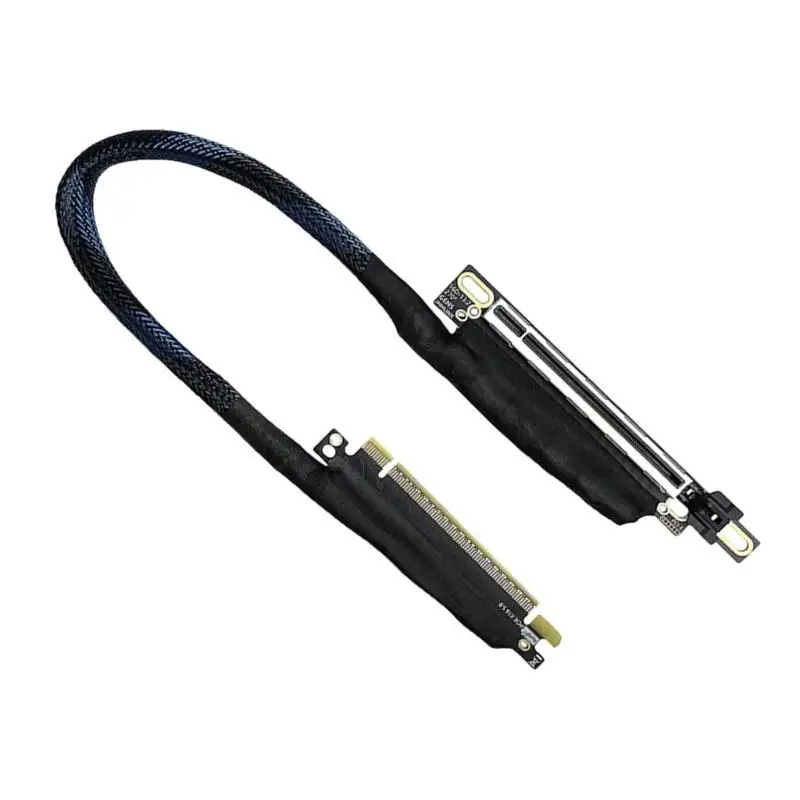 

652F Braided PCIe 5.0 X16 Graphics Card Extender 270 Degree Bend Extension Cable