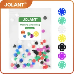 100pcs/Bag JOLANT Dental Endo Root Canal File Disinfection Marking Circle Ring Counting Silicone Endodontics Dentistry Stopper