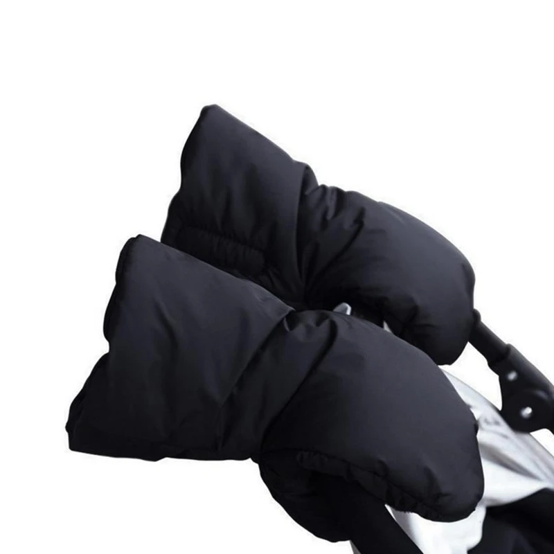 Winter Pram Gloves Pushchair Hand Muff Warm Fur Fleece Pram Mitten Baby Cart Outdoor Glove Stroller Accessories