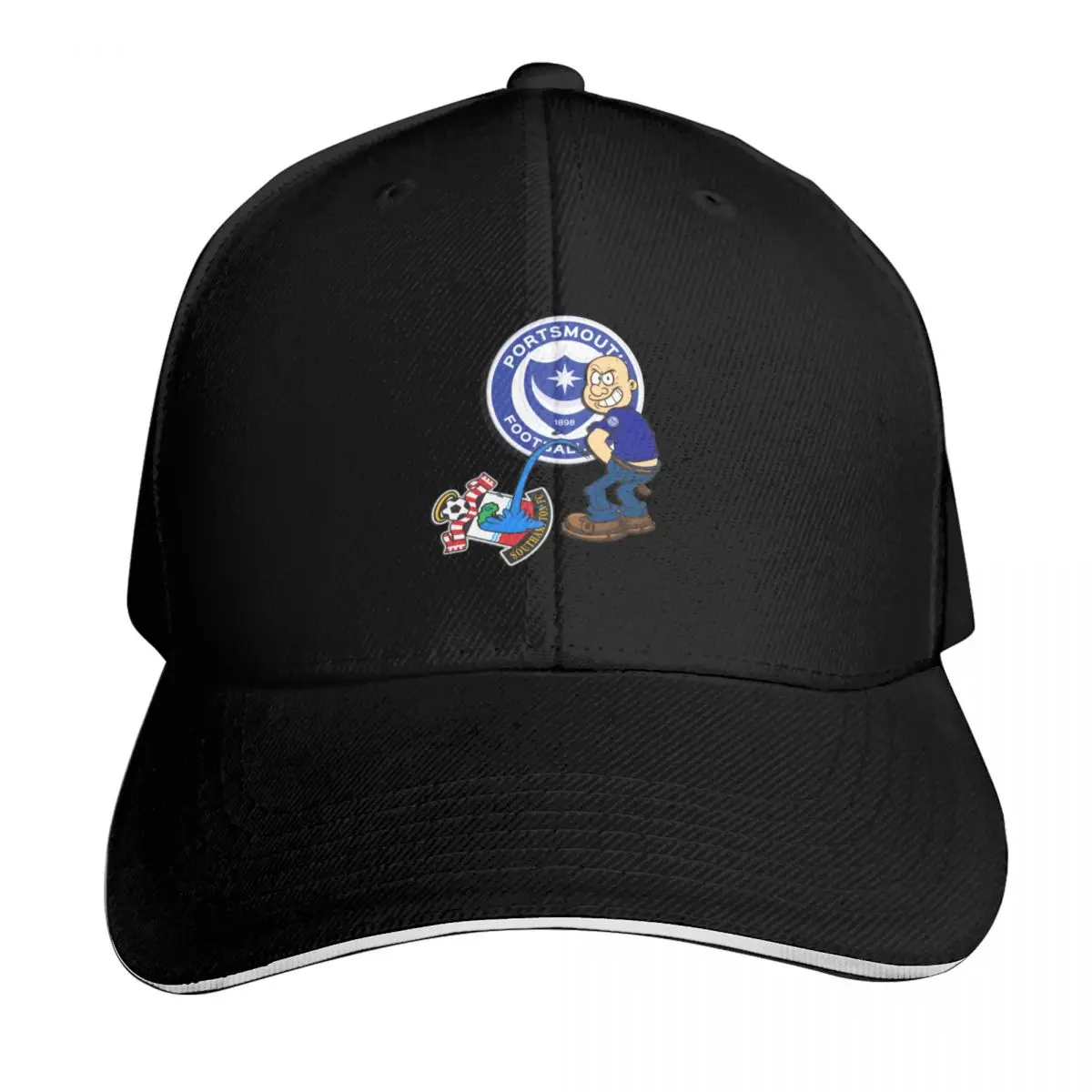 We hate scummers Pompey artwork Baseball Cap Moisture Wicking Quick Dry Curved Brim Classic Fit Low Profile Unstructured
