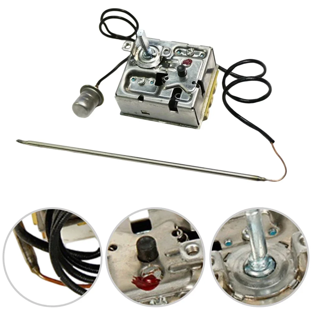Fan Heater Thermostat Adjustable 0 40 Celsius Thermal Switch 16A 400V for 15kW Heaters with Overheat Cutoff Reset WKR36