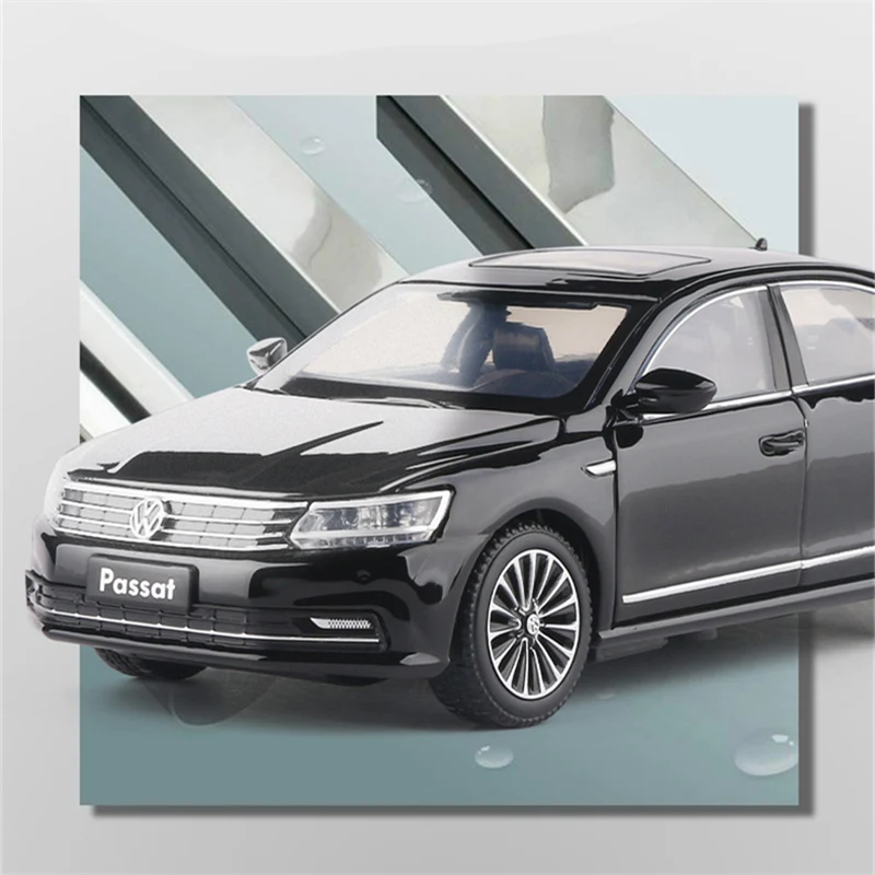 1:32 VW Passat 380 TSI Alloy Car Model Diecast Metal Toy Car Vehicles Model High Simulation Sound and Light Collection Kids Gift