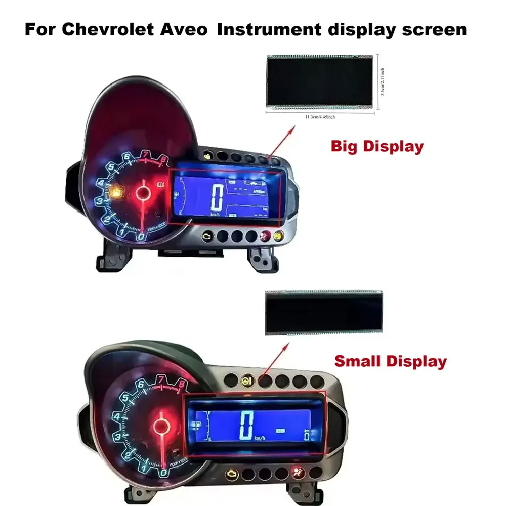 

LCD Display for Chevrolet Aveo Sonic TRAX Combination Instrument Screen Missing Text Repair