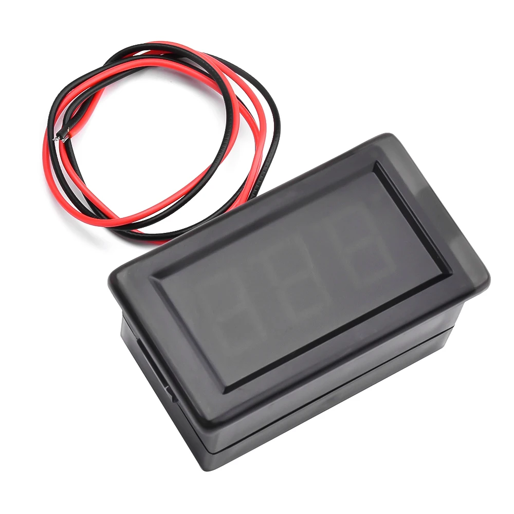 DC5V-120V Mini Digitale Tweedraads Voltmeter 0.56 Inch Led Display Spanningstester Volt Meter Module Voor Auto Digitaal Display