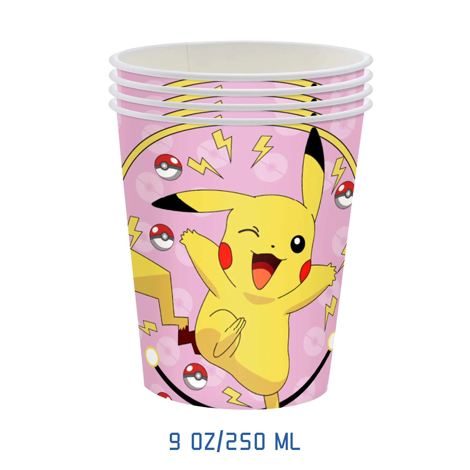 Décoration de ixd'Anniversaire Thème Pokémon Pikachu pour Garçon, Ensemble de Jouets Britware pour Enfant, Fournitures de ixPréChristophe