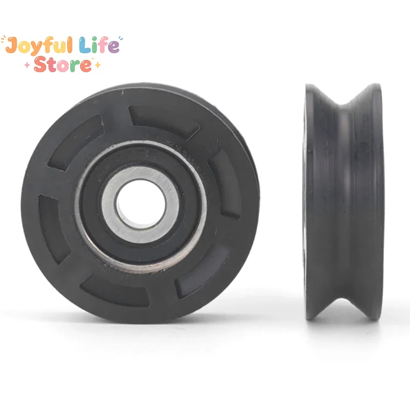 10*50*16mm Planar Wheel Nylon Pulley POM Roller Ball Bearing Pulley Bearing Wheel Sliding Conveyor Wheel