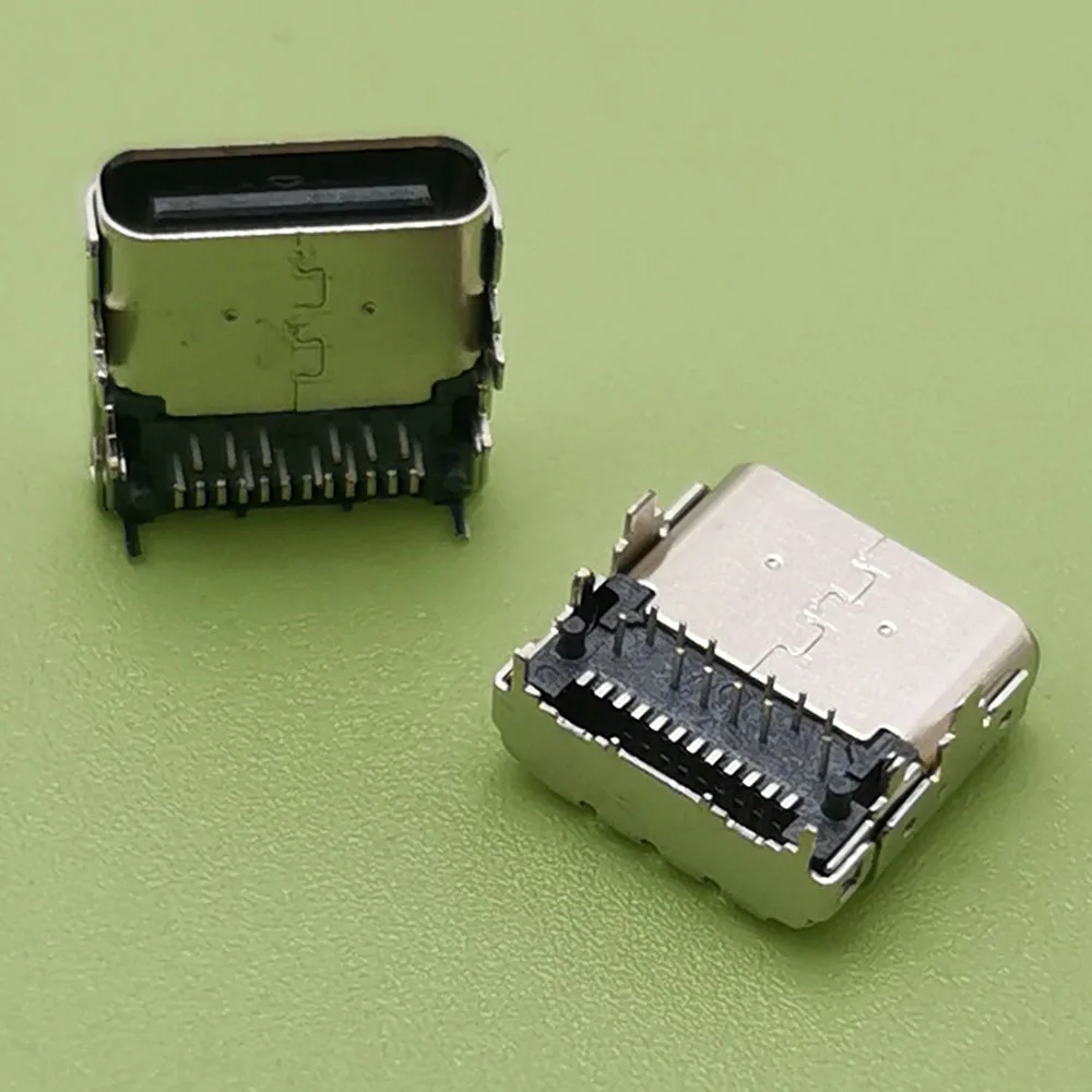 مقبس طاقة أنثى USB Type-C ، منفذ موصل الشحن ، واجهة USB ، مقبس بيانات 24 P ، 5 ، جديد