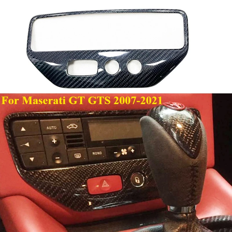 

1PCS for Maserati GT GTS 2007-2021 Refitting Real Dry Carbon Fiber Air Conditioning Control Panel Interior Mouldings