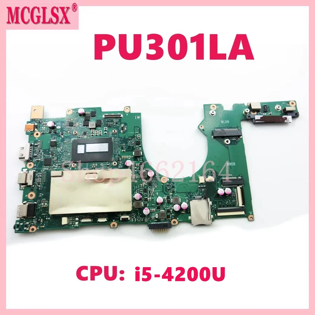 PU301LA With i5-4200U CPU Notebook Mainboard For ASUS PU301LA Pro301LA E301LA Laptop Motherboard DDR3L 100% Tested OK