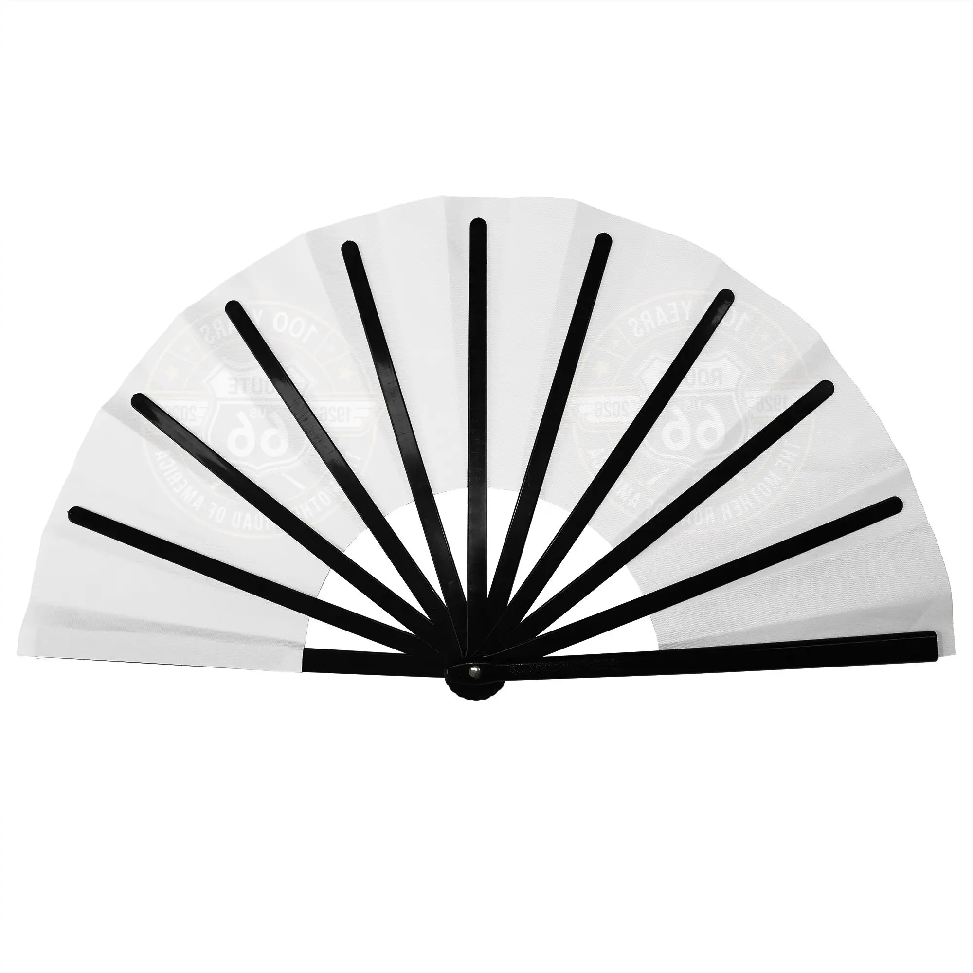 Route 66 Mother Road Traditional Folding Fan Oriental Art  High-Quality Fans Gift Classic Decorative Hand Fan