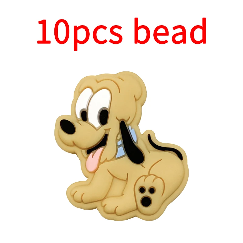 10 قطع ديزني سيليكون حبة الطفل هوة حبة حامل سيليكون الدمية مصاصة سلسلة الملحقات BPA خالية مخصصة