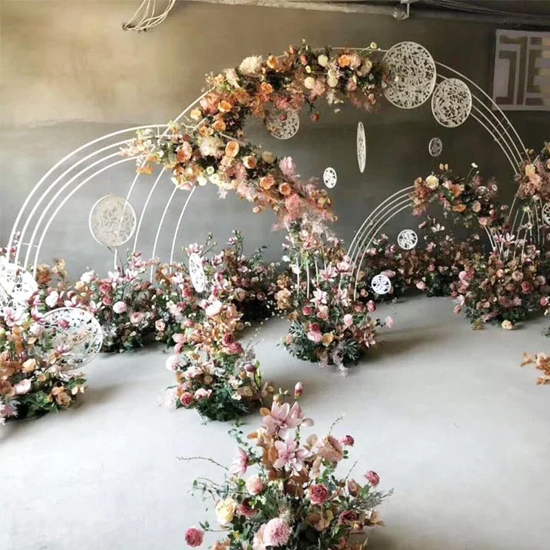 

Wedding props new line rainbow arch background ornaments iron road guide wedding decoration scene layout