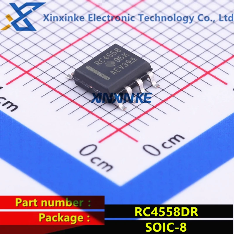 

20PCS RC4558DR RC4558 RC4558G4 SOIC-8 Operational Amplifiers ICs Op Amps Dual GP Op Amp General Purpose Amplifier