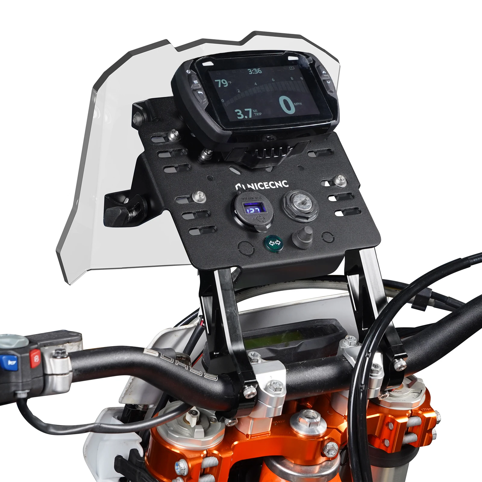 (EU-Lager) GPS-Halterung Mini-Verkleidungsset für KTM 690 (2008-2024), Husqvarna 701 Enduro Supermoto (2016-2024) und GasGas 700 SM – Detail 12