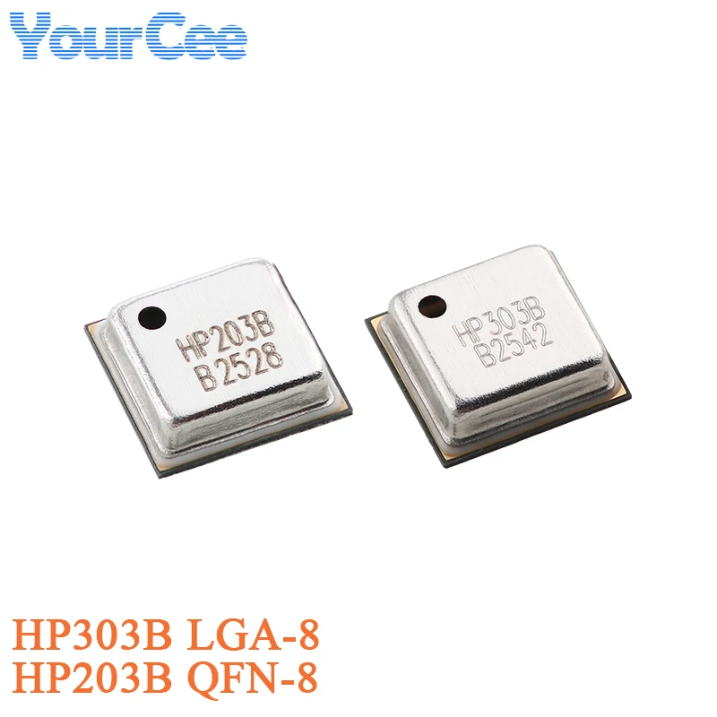 10PCS/1PC HP203B  QFN-8 HP303B LGA-8 High Precision Digital Pressure Sensor Altitude Sensor Temperature Sensor Chip