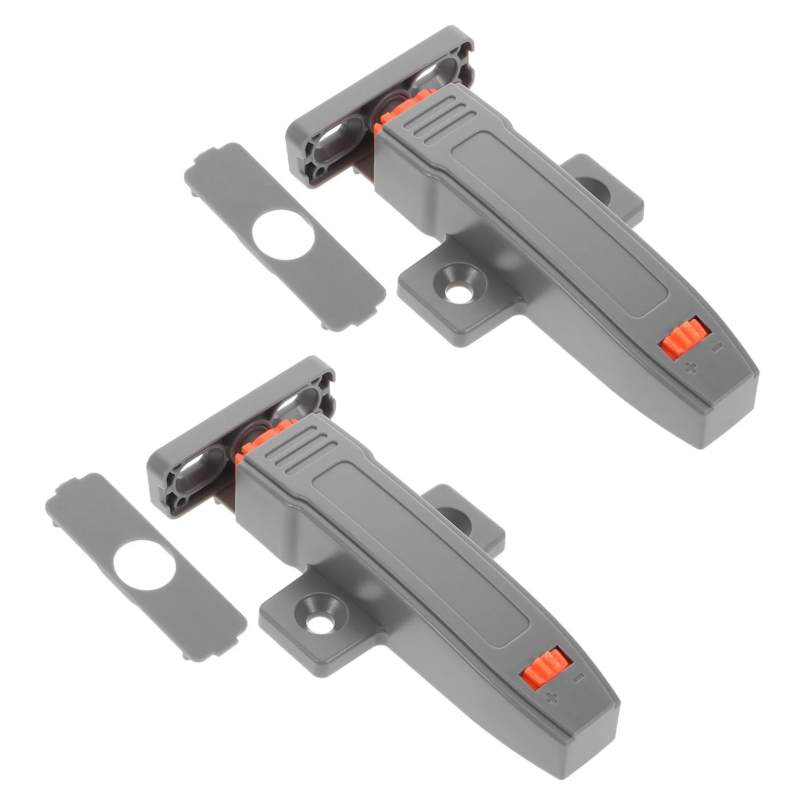 

2Pcs Cabinet Push Latch Heavy Duty Adjustable Door Rebounder No Handle Needed Clip on Touch Catch Smooth Close Hardware