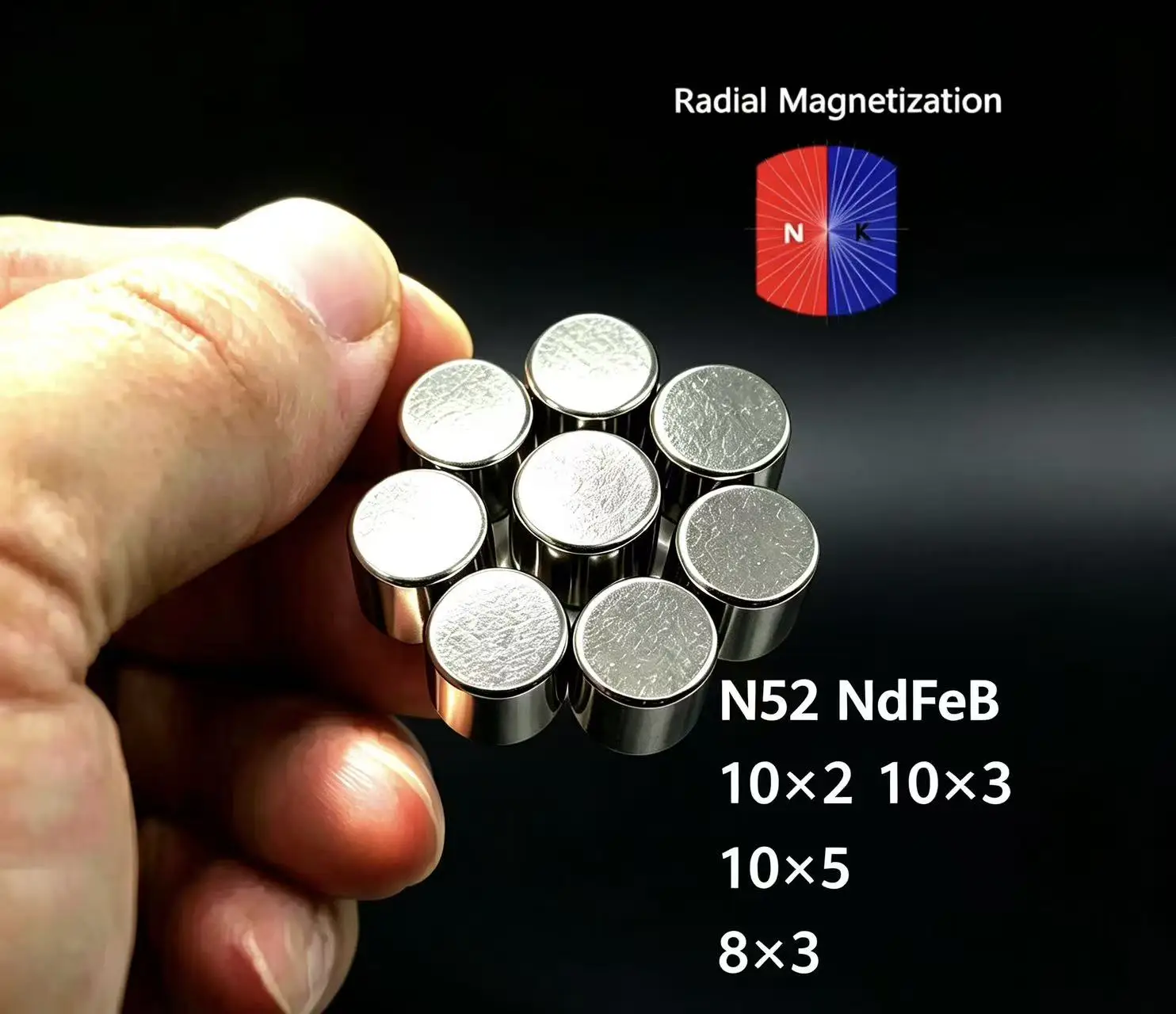 N52 10x2 10x3 8x3 10x5 Strong neodymium magnets Disc 3D Printer Motor Scooter Magnetic Ebike Powerful Magnets Booster Round RING