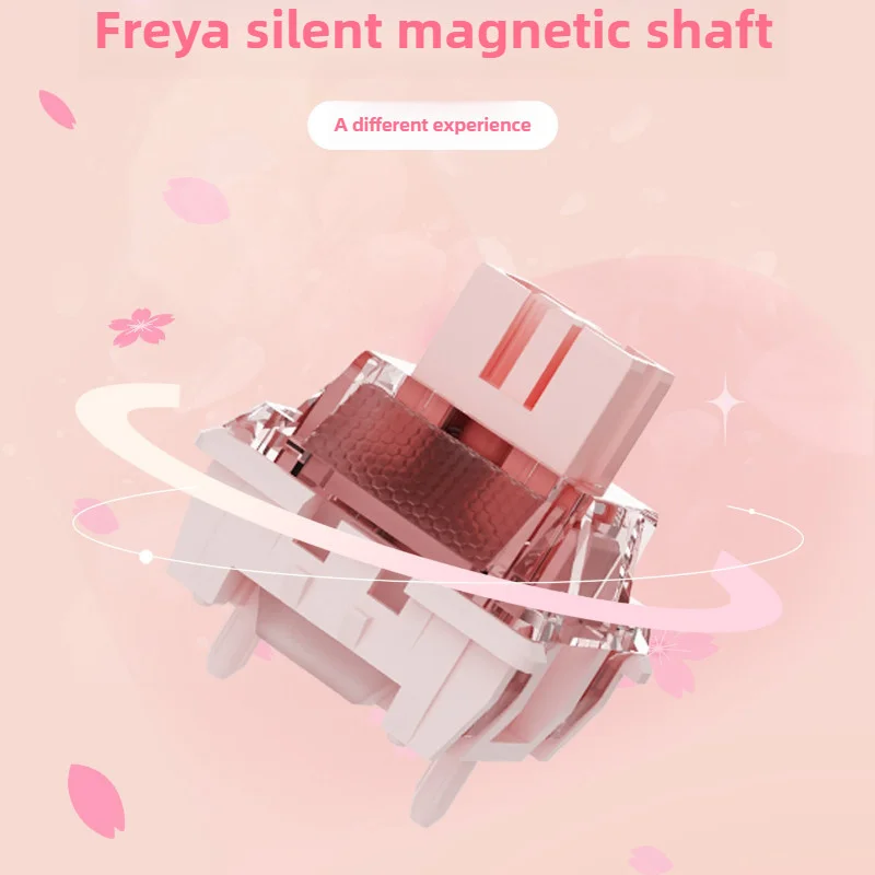 Przełączniki magnetyczne NDIY Freya Silent, liniowe, 10 sztuk, 2-pinowe, fabrycznie smarowane, z regulowanym skokiem, uniwersalne do klawiatur. — zdjęcie produktu 4