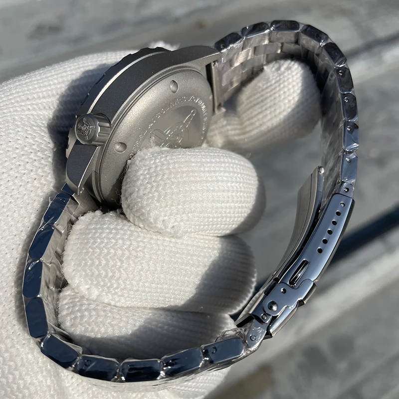 STEELFLIER Men Diver Watch 45mm Automatic Mechanical Wristwatch 200M Waterproof BGW-9 Luminous Sapphire Mirror NH35 Steel Bezel