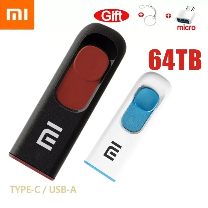 

USB-флеш-накопитель Xiaomi, 64 ТБ, 32 ТБ, 16 Тб, 8 ТБ, TYPE C