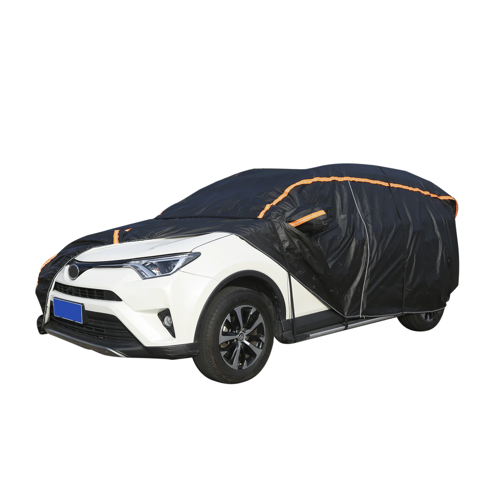 

Car Cover Full Exterior Covers with Reflective Strip Waterproof Outdoor Protection UV Snow Rain Wind Dust All Weather for SUV 19